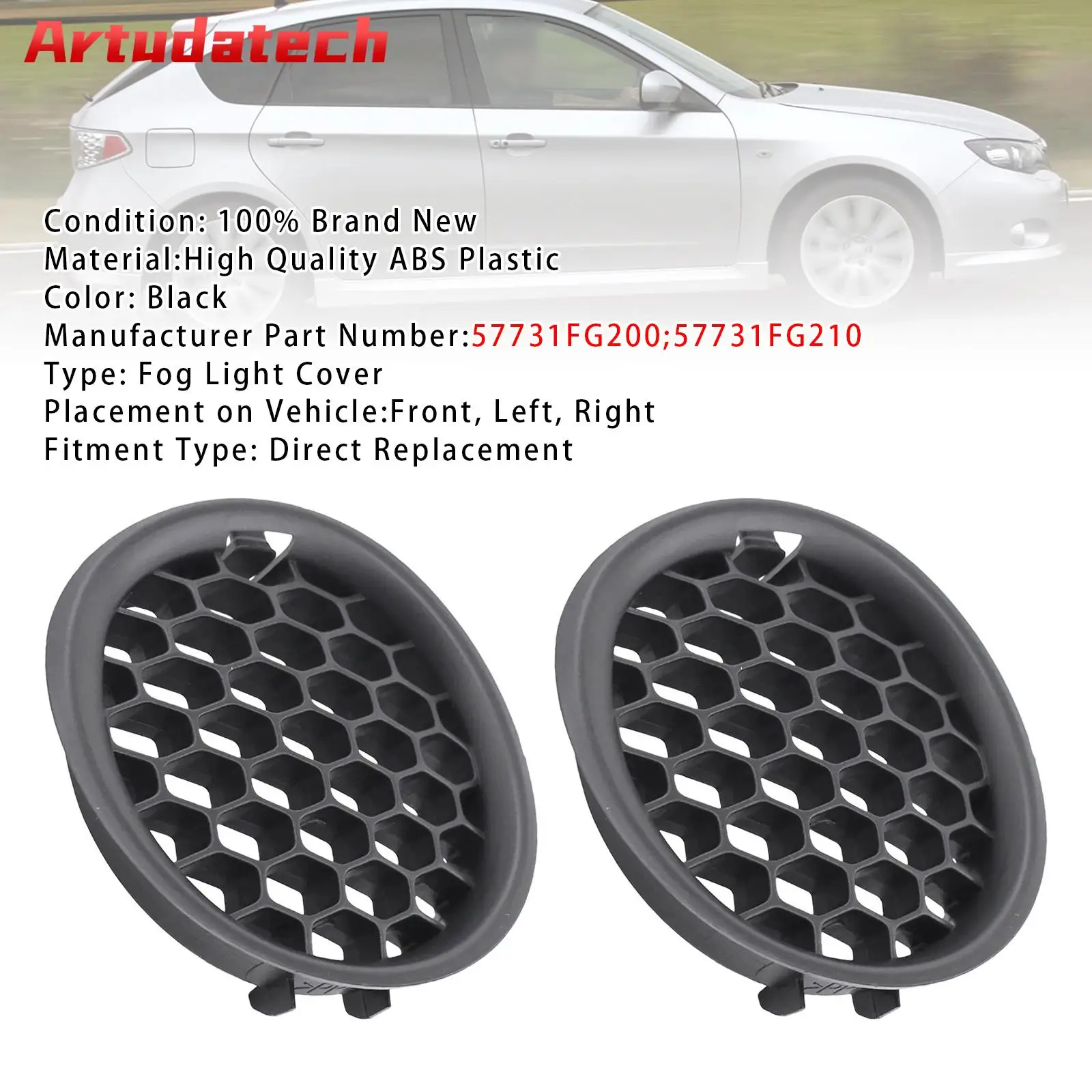 

Artudatech пара решеток противотуманных фар для Subaru Impreza 2008-2014 57731FG200 автомобильные аксессуары