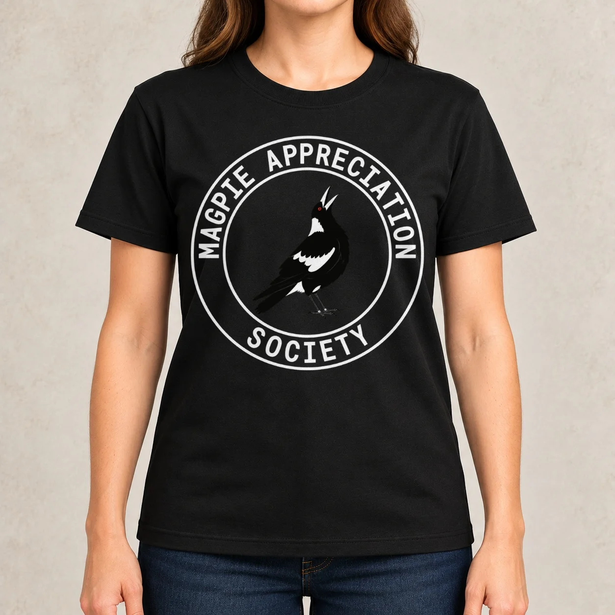 Australian Magpie Appreciation Society Classic Women T-Shirt summer clothes customs plus sizes black t shirts for Women