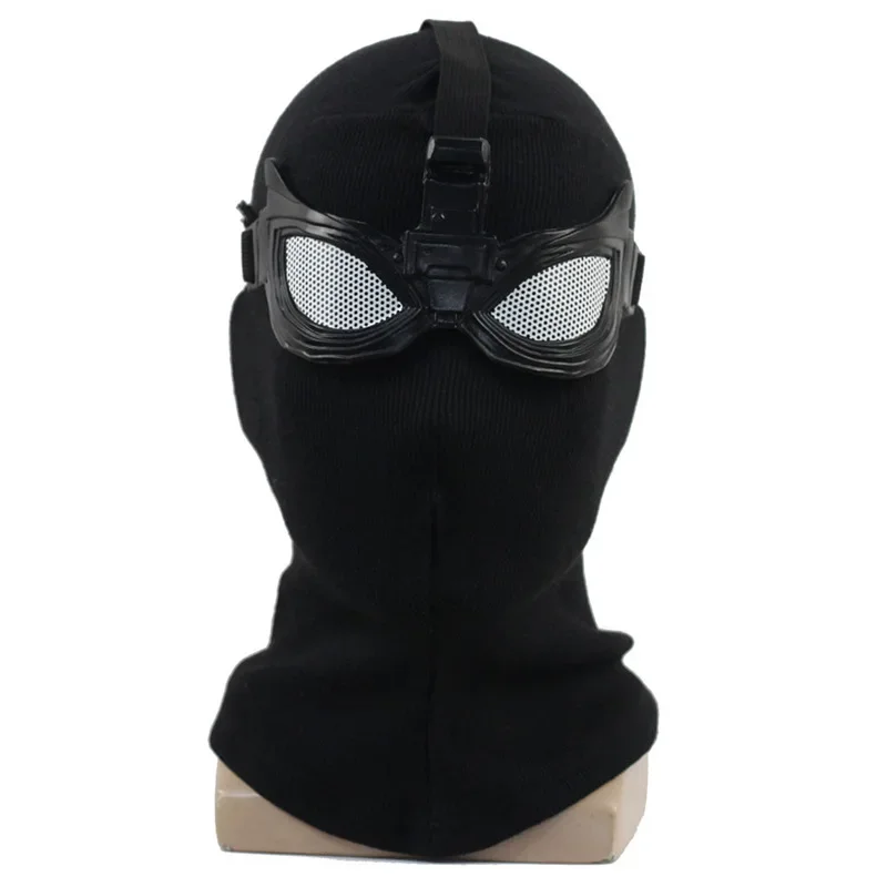 Noir Spider Cosplay Anime Superhero Black Spider Mask Cosplay Hat Uniform Suit Halloween Masquerade Party Costume Props for Men