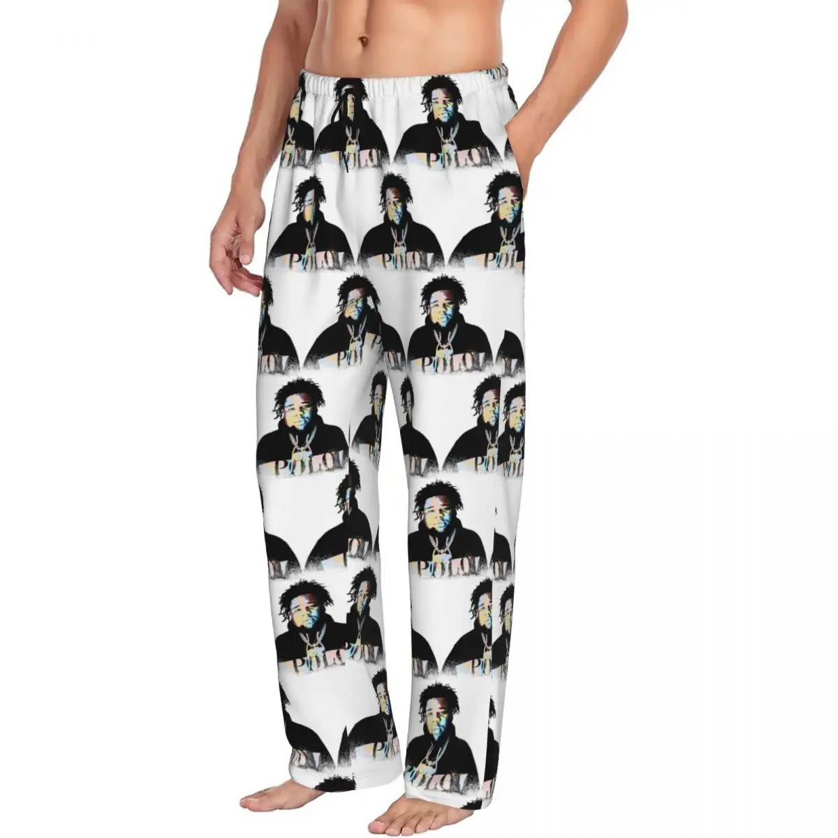 

Custom Rod Wave Men Pajama Pants Lounge Sleep Sleepwear Bottoms with Pockets