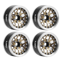 GLOBACT Aluminum 1.9 Beadlock Wheel Rims Adjustable Offsets for TRX4 TRX6 Axial SCX10 Redcat GEN7 GEN8 RC4WD D90 1/10 RC Crawler