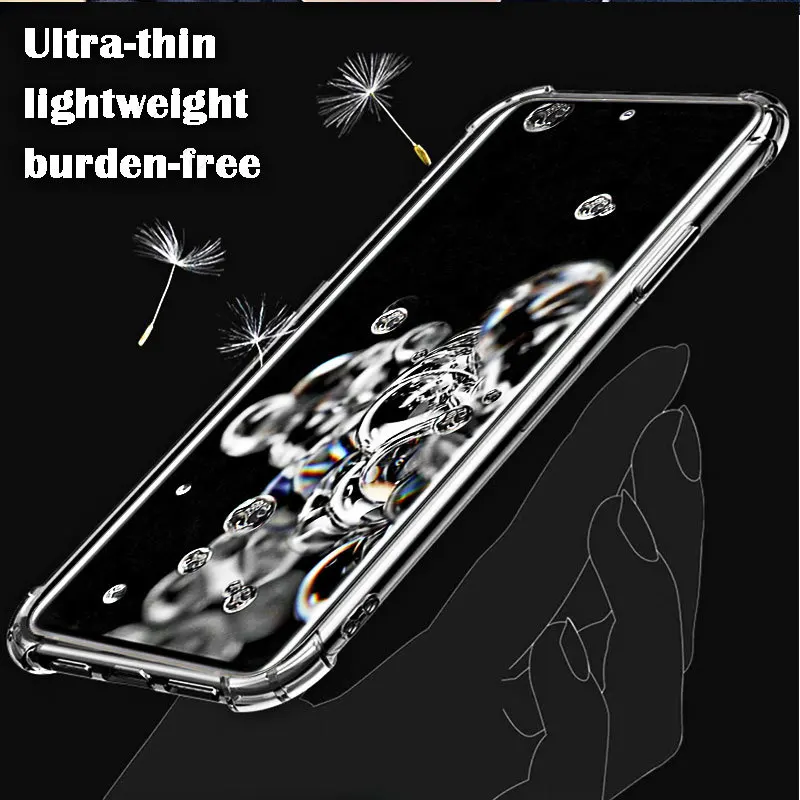 Phone Soft Case for Samsung Galaxy S20 Ultra 5G TPU HD Transparent for Sumsung S 20Ultra 5g 6.9\