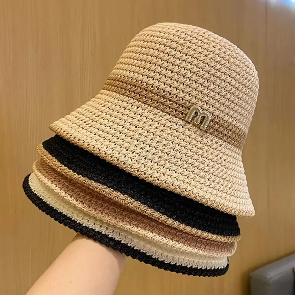 우아한 활 어부 모자 접이식 넓은 챙 여자 태양 모자  - Bucket Hat Straw 리뷰 및 가격