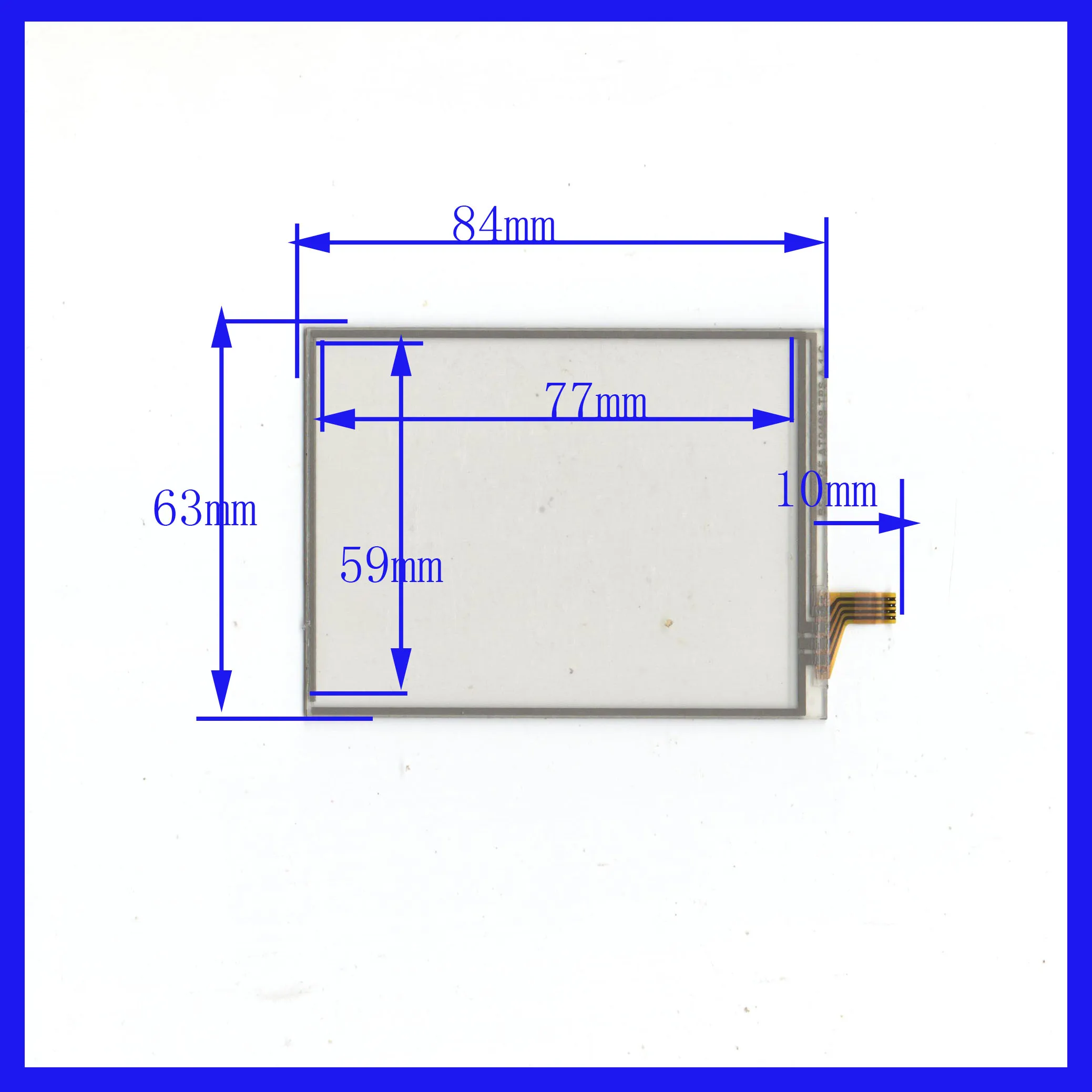 

5PCS/LOT 84*63 3.5inch 4lines resistance screen for car DVD redio 84*63mm BEAIAGE AT0488-TPS