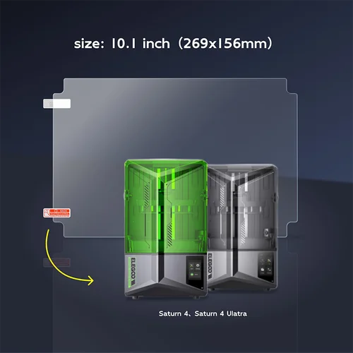 Película protectora para impresora 3D de 10,1 pulgadas, 3 uds., para Elegoo Saturn 3 Ultra/4/4 Ultra 12K 269x156mm, piezas protectoras LCD, accesorios