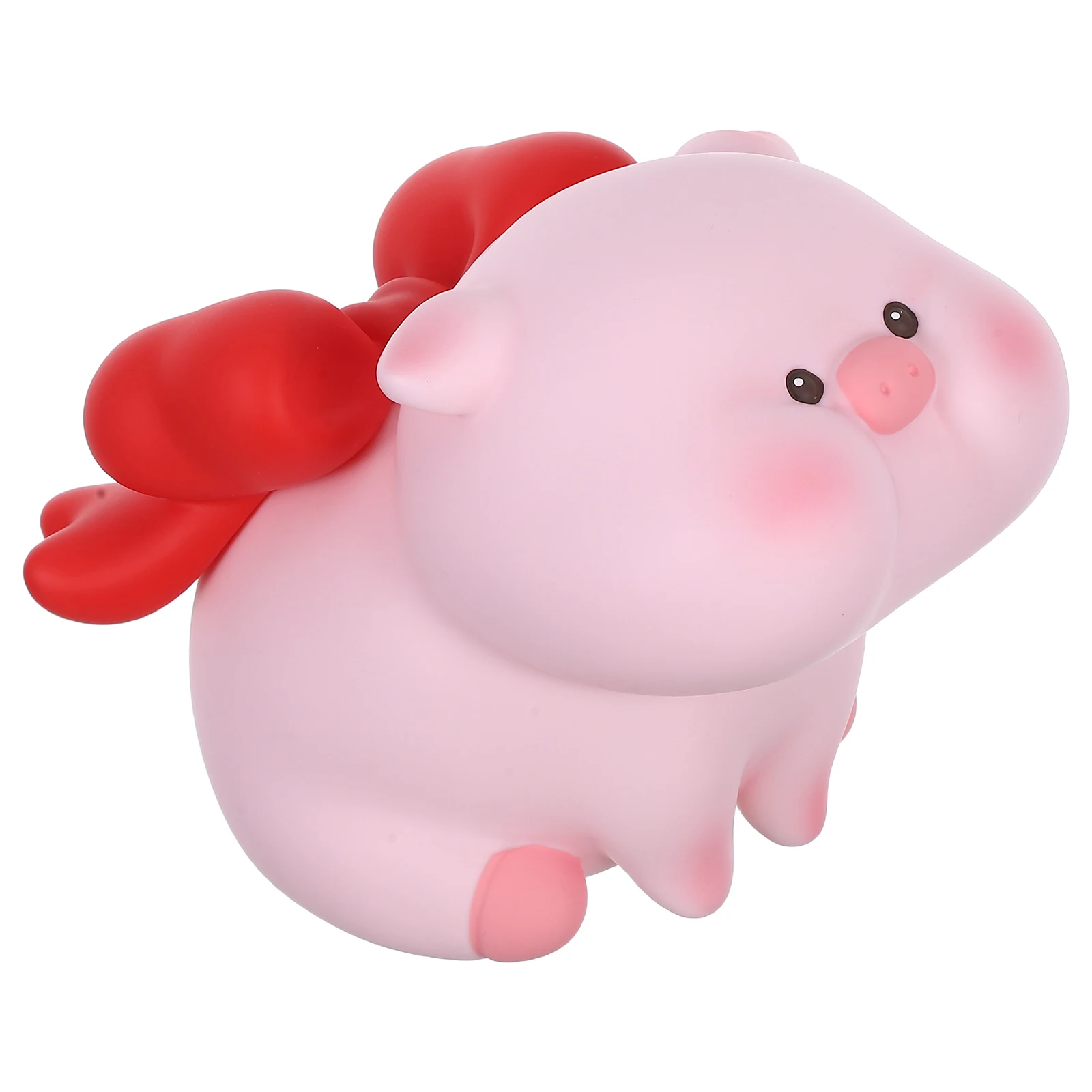 

Pig Shaped Vinyl Coin Bank Medium Size Desktop Saving Jar Cute Practical Money Box Vinyl Piggy Bank Pig-Shaped Money Pot