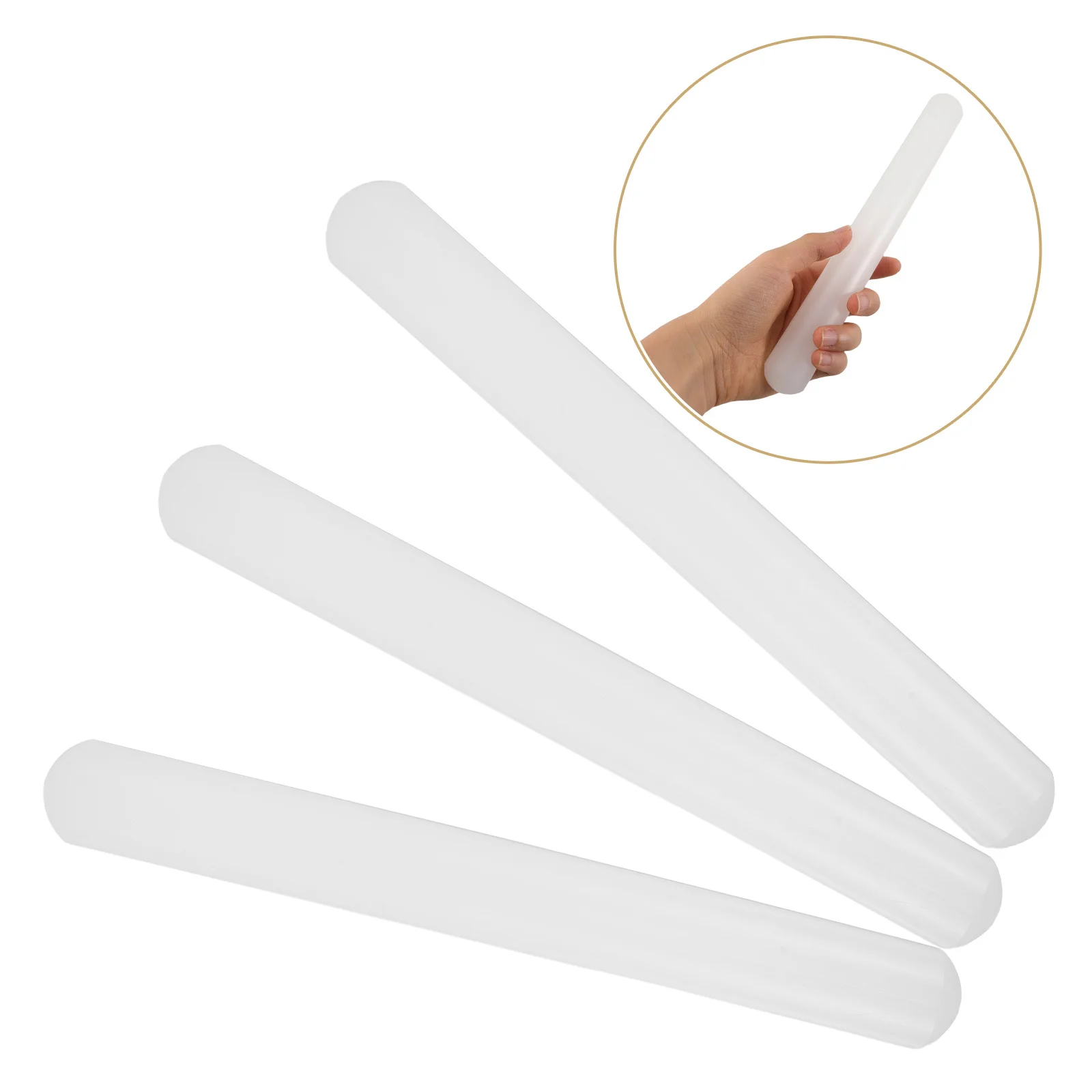 

3pcs Food Grade Plastic Rolling Pin Non-Stick Kitchen Dough Roller For Baking Pasta Pie Pizza Bread Small Pastry Set Fondant