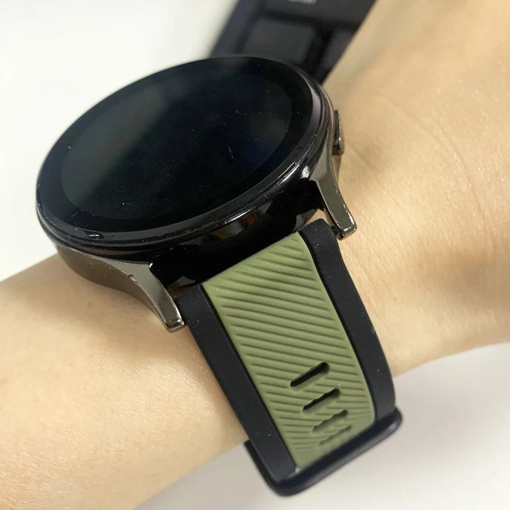 22mm Silicone Sports Watchband For AMAZFIT Active Max Soft Wristband Bracelet BALANCE 2/BIP 6 5/GTR3 4 Cheetah Pro Replace Strap