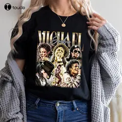 女性と男性のためのクラシックなユニセックスTシャツ,ビンテージスタイルのjaachel jacksonのTシャツ,90年代のギフト