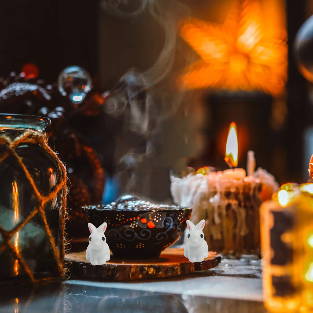 

15 шт. моховые микропейзажные украшения, садовый рабочий стол, смола, декор для пейзажа, рождественское ремесло, кролик, ремесла, украшение