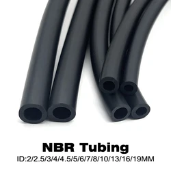 Nitrile Rubber Hose ID 2 2.5 3 4 4.5 5 6 7 8 10 13 16 19 25 mm NBR Oil/Wear Resistant Tube Flexible Tubing Car/Machine Oil Pipe