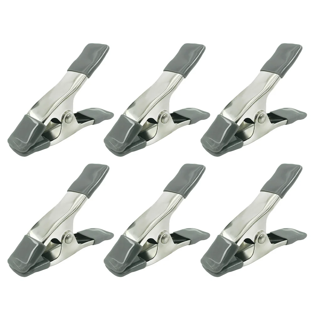 

6Pcs Backdrop Spring Clamps 4 Inch Heavy Duty Muslin Clips Photography Background Clips Reflector Fixing for Video