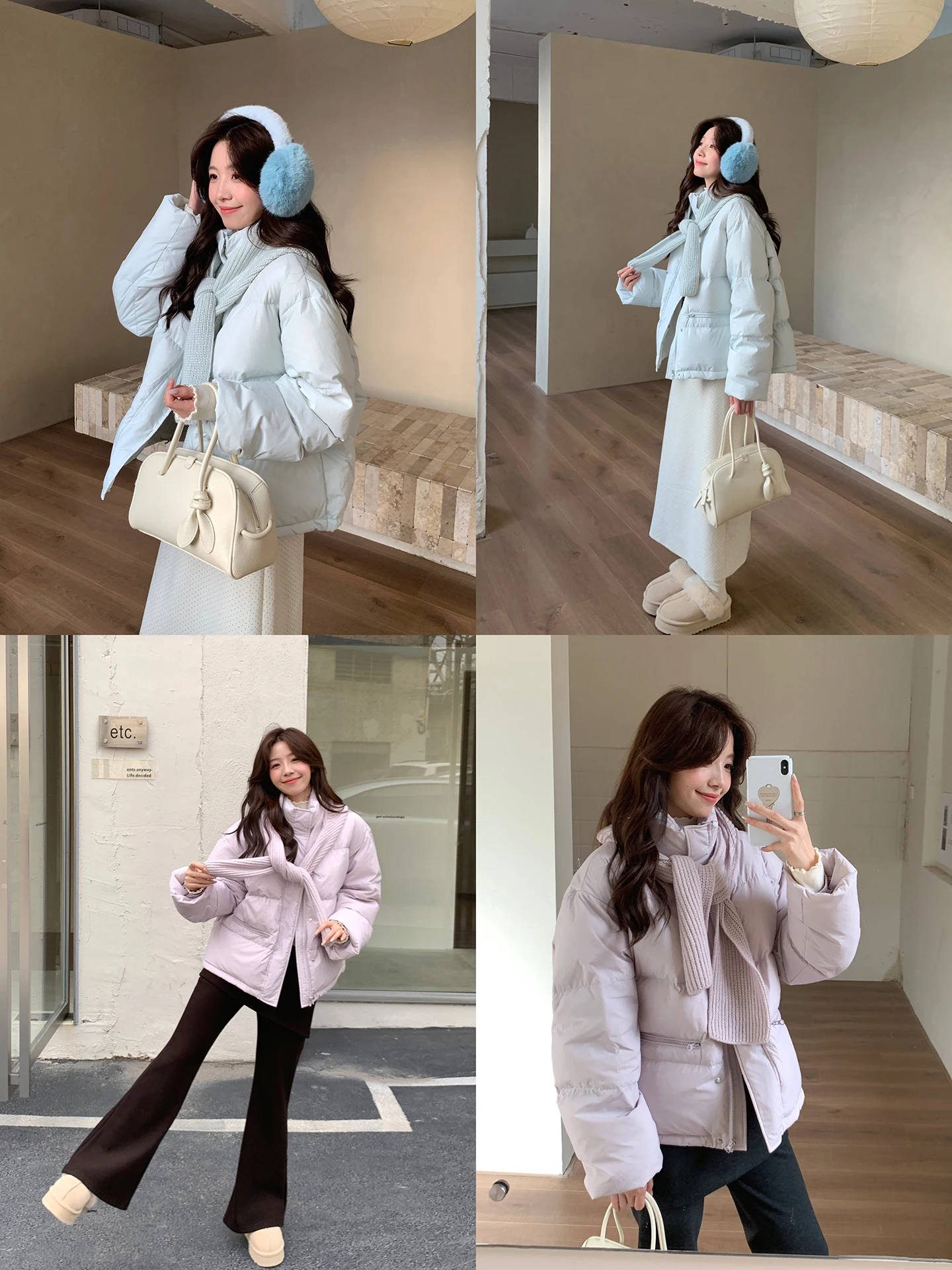 

Корейская короткая куртка-пуховик Even-wen с отстегивающимся воротником-стойкой, вязаная, с наполнителем из пуха и полиэфирного волокна, теплая, белая, женская.