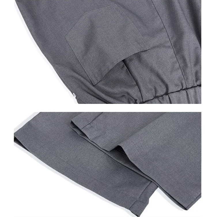 Frühling Casual Anzug Hosen Männer Volle Länge Gerade Büro Schwarz Grau Lose Breite Beine Formale Hosen Männer Hohe Qualität Anzug Hosen – Detail 17
