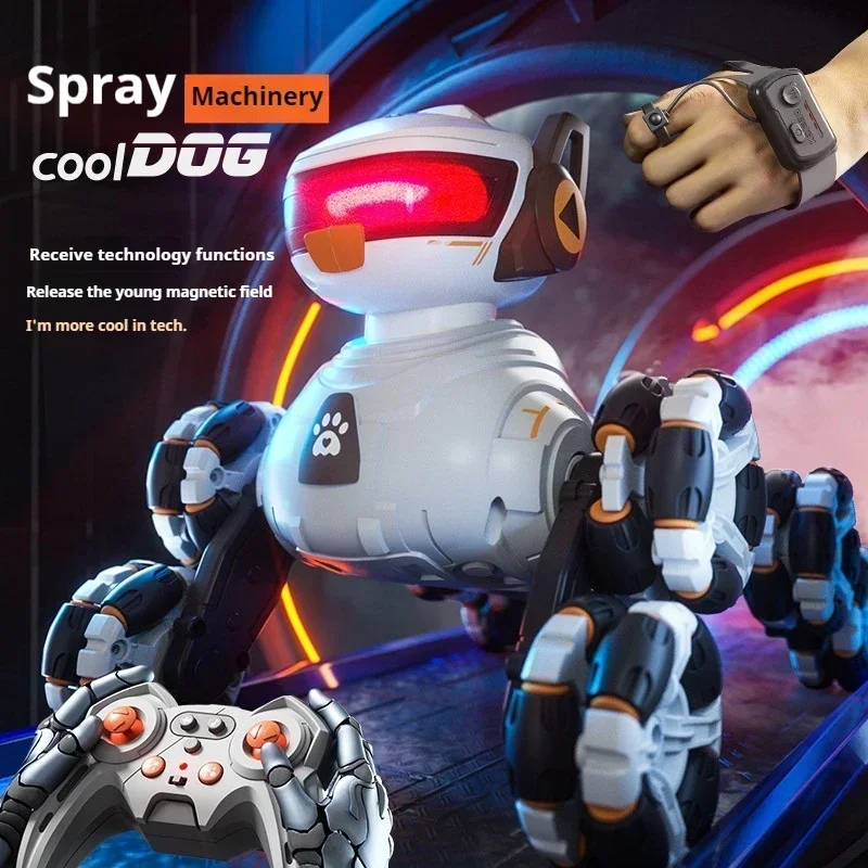 لعبة سيارة كاواي هدية-كلب روبوت ذكي Rc، سيارة تعمل بالتحكم عن بعد، سيارات Rc ذات 8 عجلات، سيارة انجراف Rc بمستشعر للإقامة، ألعاب للأولاد