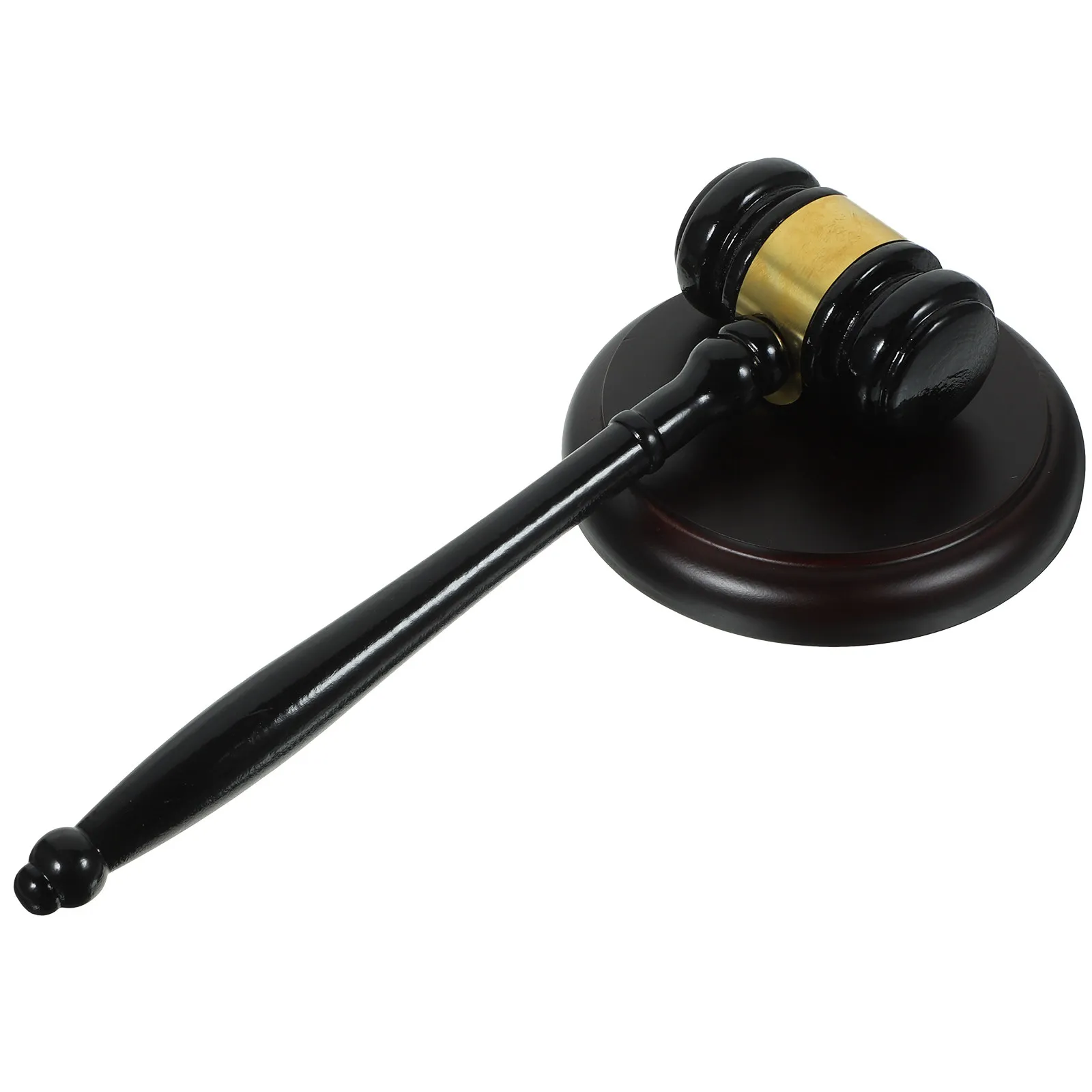 1Set Auction Hammer Solid Wood Judge Gavel Portable Compact Wooden Hammer Ideal Gift for Lawyer Judge Auctioneer Chairman