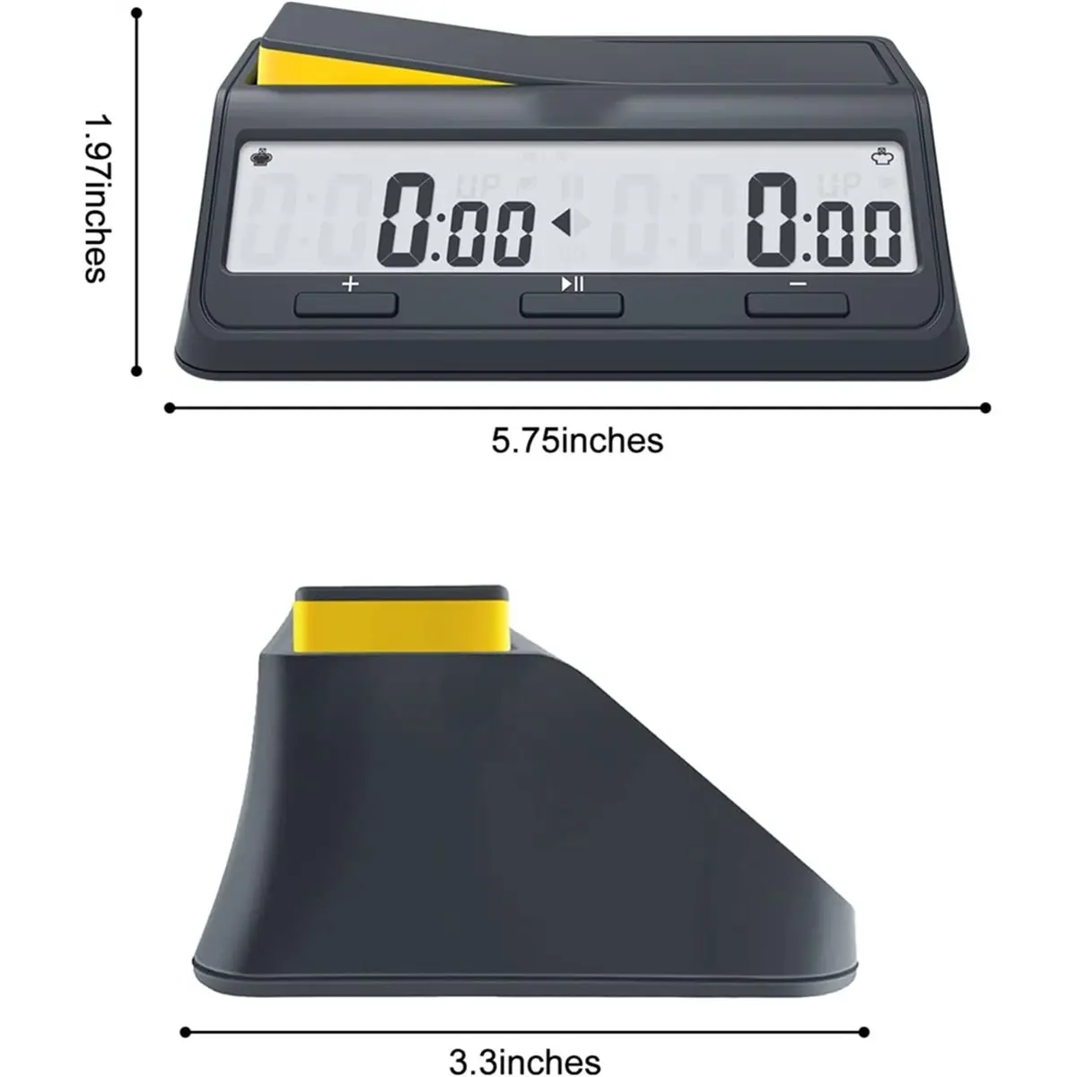 【New User-Coupon!】Chess Clock Digital Chess Timer for Board Game and Chess Timer with Bonus & Delay Count Down Up Alarm