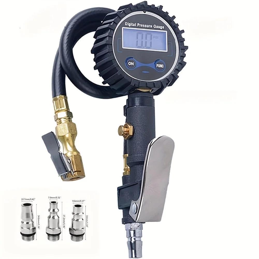 Accurate 200PSI Digital Tire Inflator with Pressure Gauge - Fast and Easy Inflation - Ideal for Cars, Trucks, Bicycles, and More