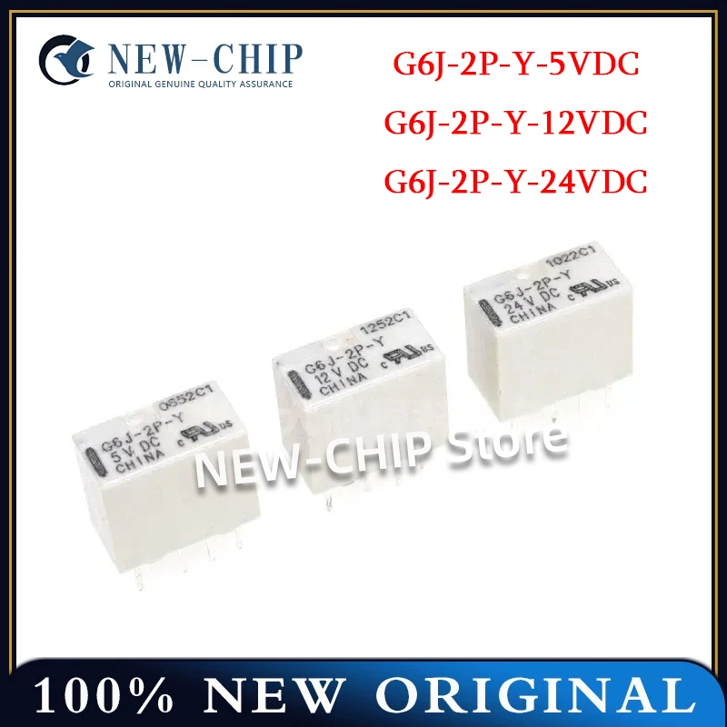 5PCS/LOT  G6J-2P-Y-5VDC  G6J-2P-Y-12VDC  G6J-2P-Y-24VDC  DIP-8   Relays  New Original