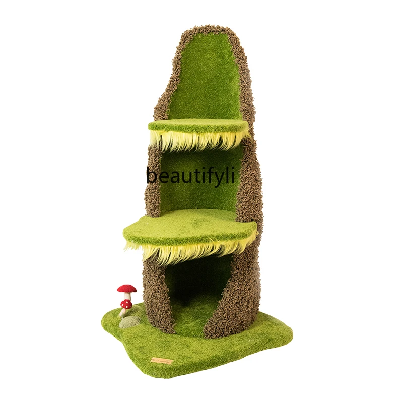 Waterfall Tree Cat Climbing Frame Creative New Simulation Cat House Toy Family Durable Climbing Frame