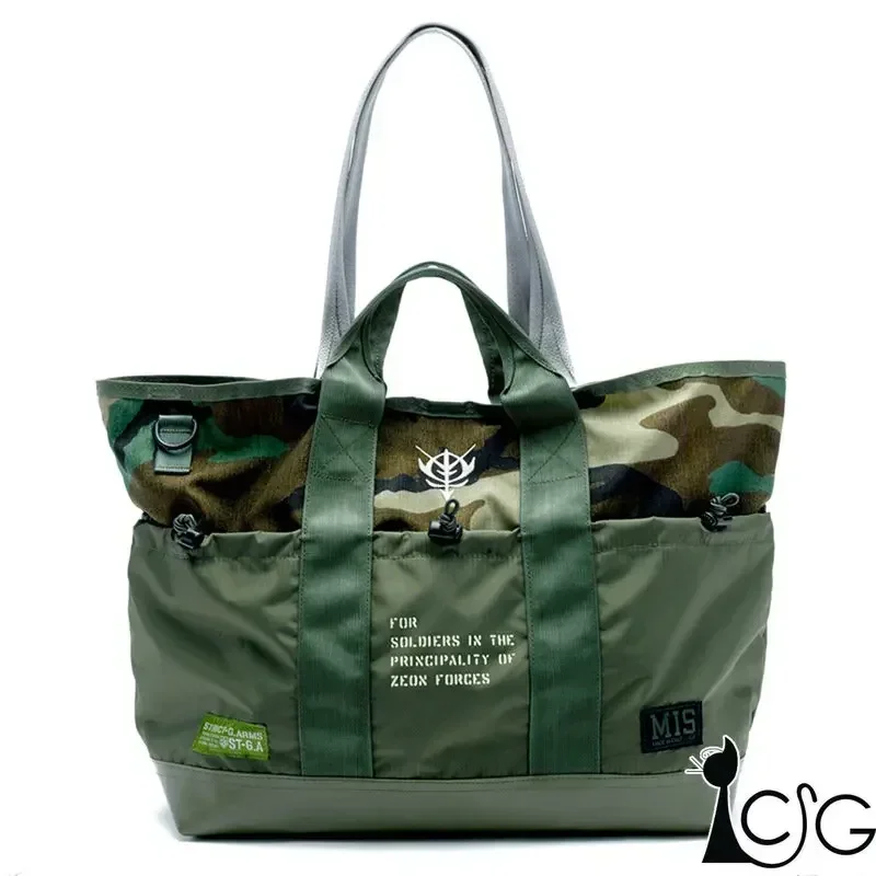 애니메이션 모바일 슈트 건담 코스프레 MS 나일론 배낭 학생 학교 가방 캐주얼 패션 어깨 가방 메신저 가방 핸드백