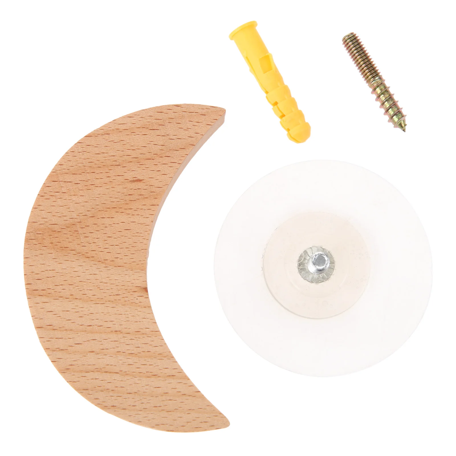 ไม้บีชหน้าแรกตกแต่ง Star Moon Cloud Storage Rack ติดผนัง Wall Coat Hook ไม้แขวนที่ยั่งยืน