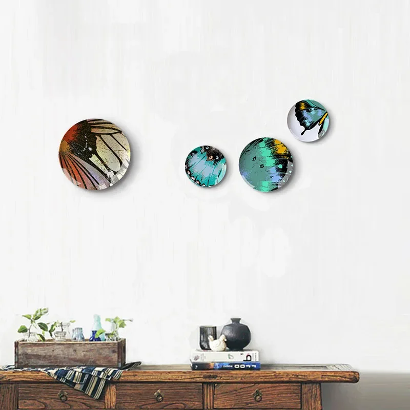 Illustration Painting Creative Home Decorative Ceramics Wall Decoration Dish/Wall Hanging Plate Colorful  Decor Wall Adornment