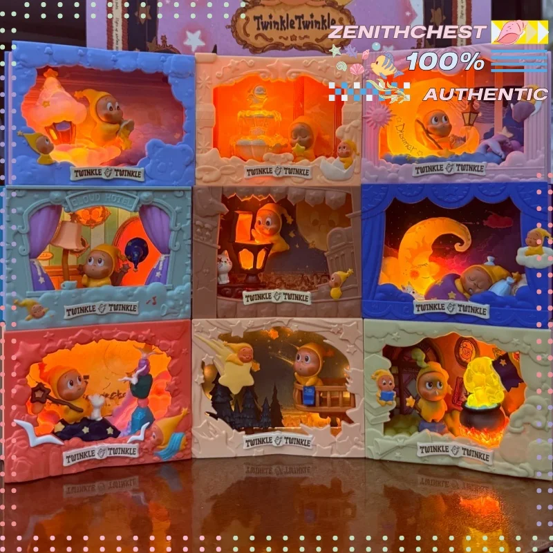 Authentic POP MART Twinkle Twinkle Light Up Series Scene Sets Series Blind Box Unique Desk Decor Gifts An Experience Like