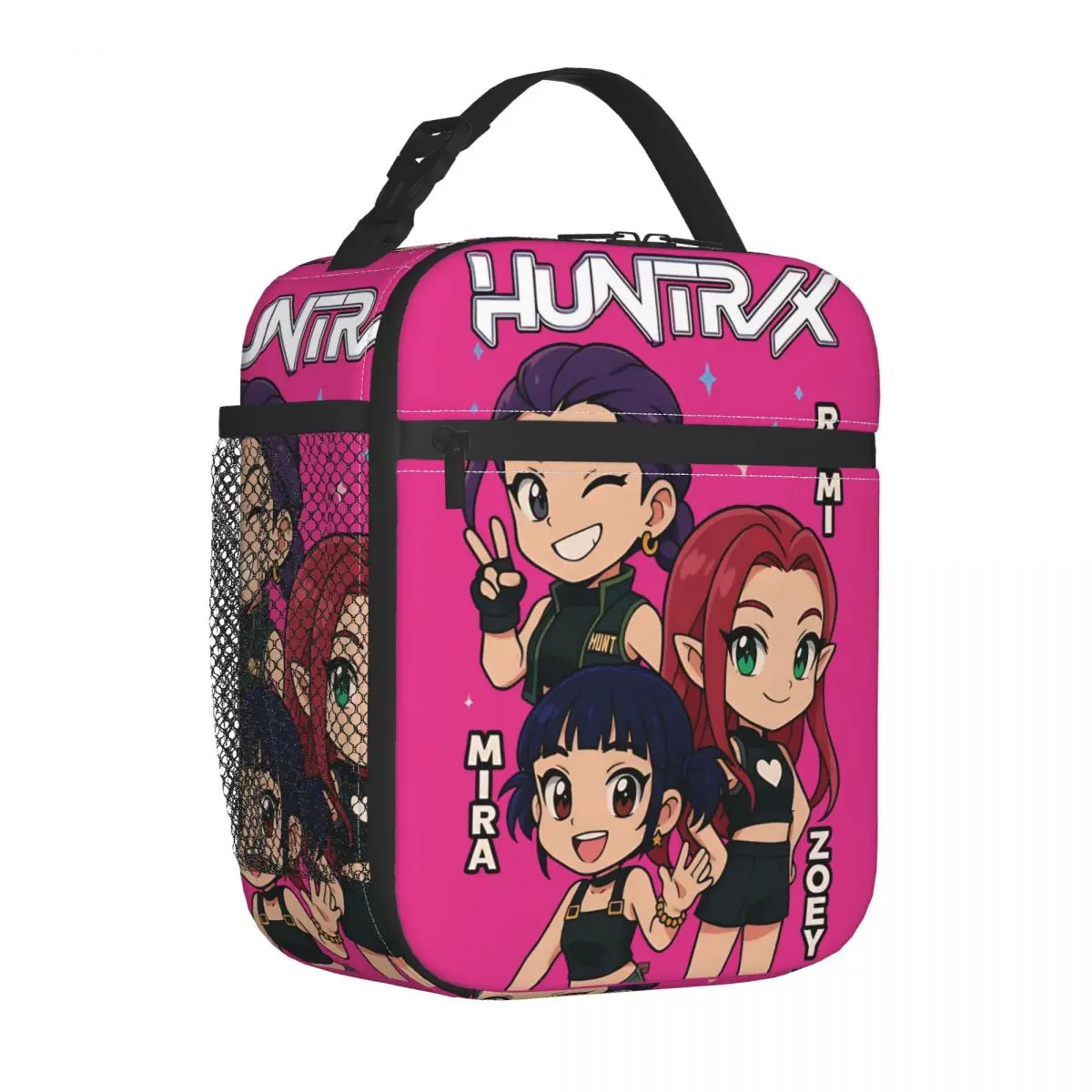 

Kpop Demon Hunters Huntrix Anime Insulated Lunch Bags Thermal Bag Lunch Container Portable Tote Lunch Box Girl Boy School Travel