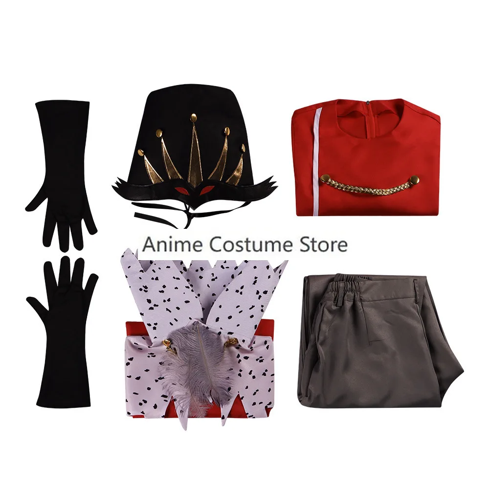 Disfraz de Anime Stola para adultos, conjunto completo de camisa, pantalones, abrigo, sombrero, traje de Halloween, fiesta de carnaval, Hotel, nuevo