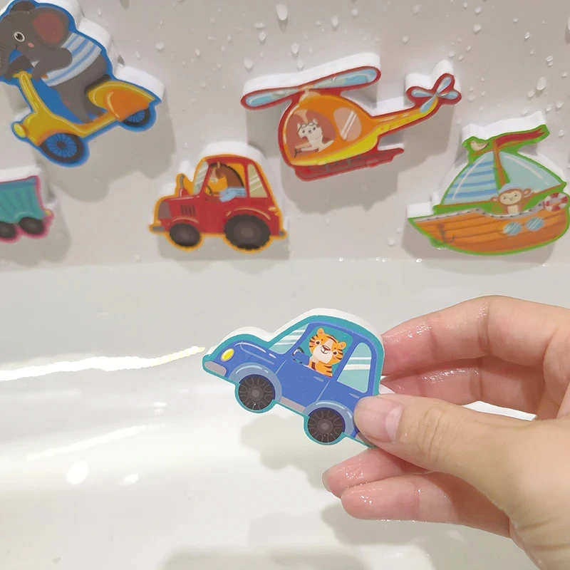 Kinderen Badkamer Stickers Speelgoed Baby Cognitieve Dieren Kinderen Bad Stickers Speelgoed Zachte EVA Plakken Drijvend Water Bad Baden Speelgoed