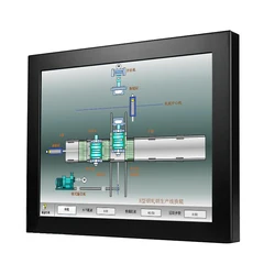 Embedded 15-inch touch screen computer all-in-one industrial control resistive capacitive touch monitor embedded aluminum all