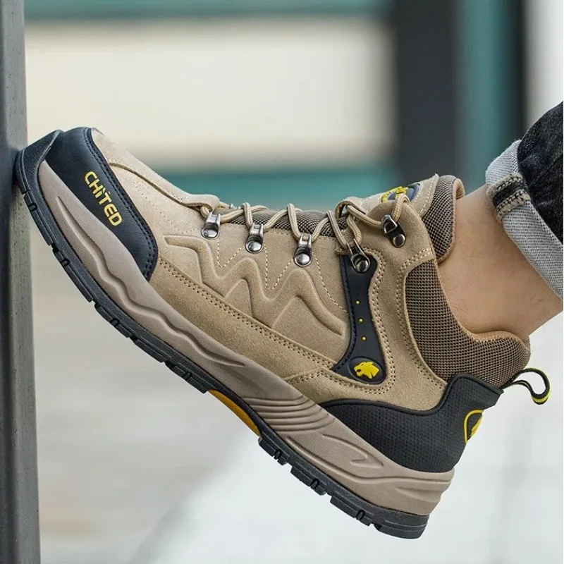 

Size 46 Mens Shoes Casual Sneakers Anti Slip Abrasion Resistant Soft Sole Anti-smashing Puncture Protect Workwear Shoes for Men