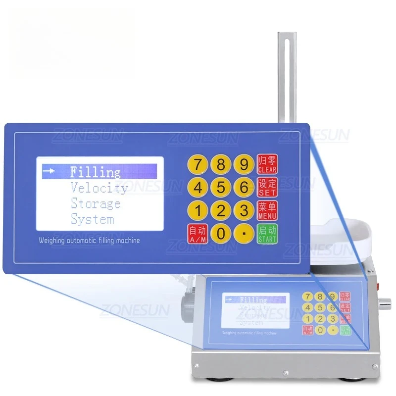 ZONESUN 0-50ml Small Automatic CNC Liquid Filling Machine 110V-220V Perfume Weighing Filling Machine Oral Liquid Solution Filler