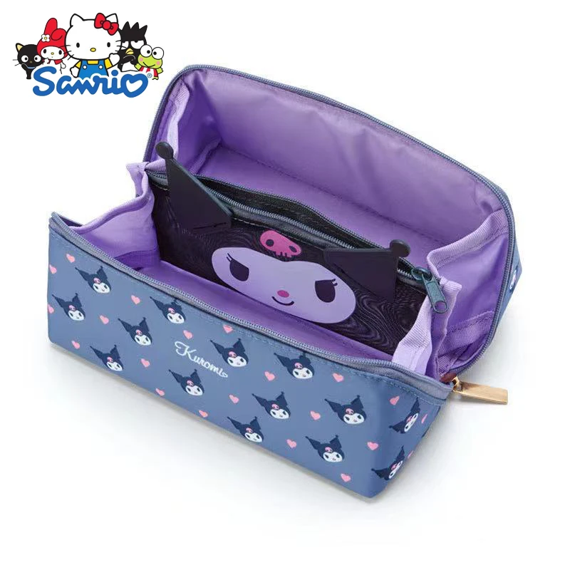 Imagem -05 - Cartoon Mezanino Lápis Case Ins Japonês Bonito Kuromi Cinnamoroll Minha Melody Lápis Caixa de Papelaria de Grande Capacidade Atacado