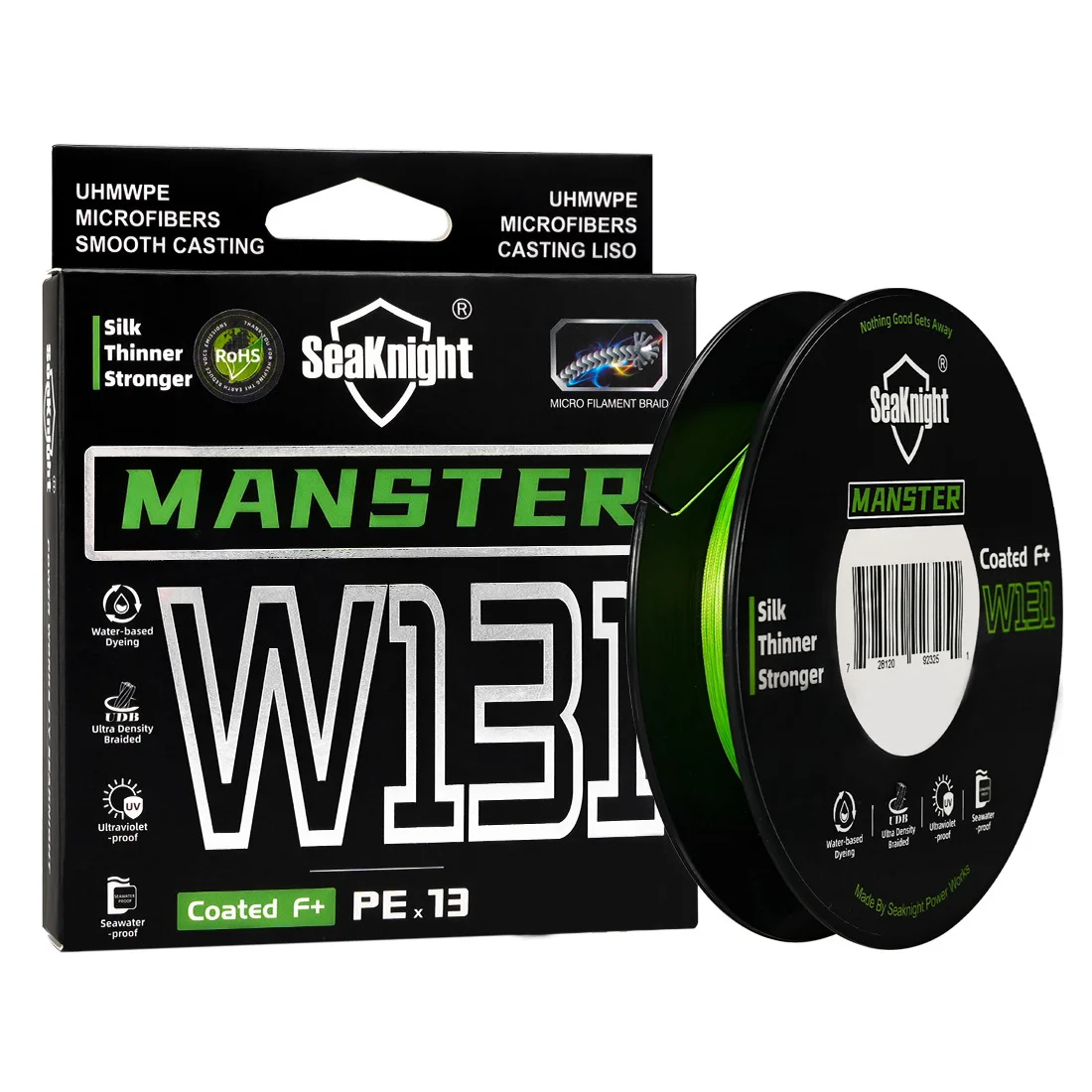 SeaKnight Marke W131 Ultra-Glatte 13-Strang 150M Geflochtene Angelschnur Verbesserte Meerwasserbeständige F+ 2-Schicht-Beschichtung Angelschnüre