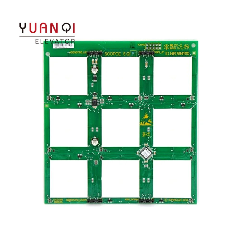 

Yuanqi Lift Spare Parts Elevator 3300 3600 Car Touch Button PCB Board 594100 SCOPCE5Q