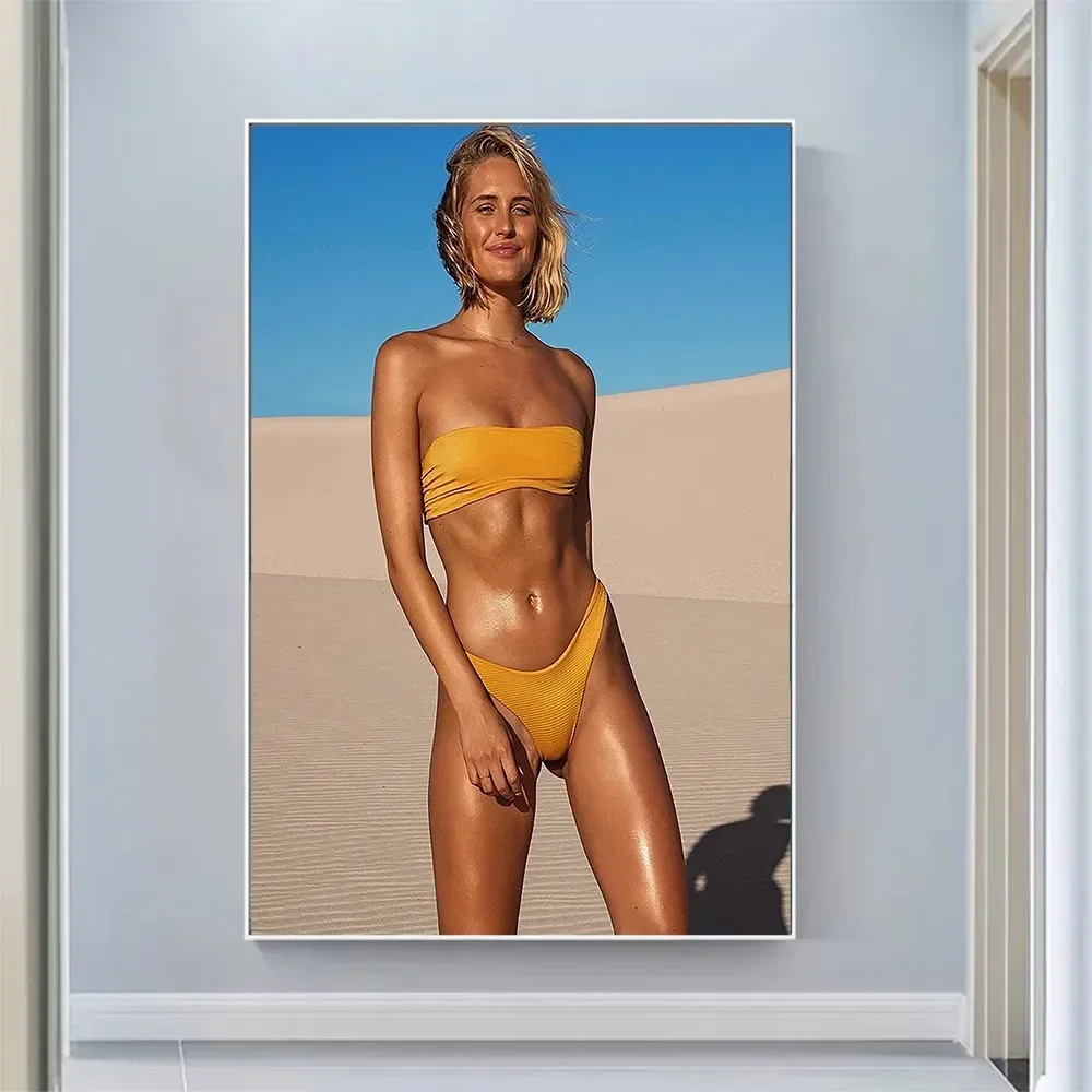 ملصق حائط من القماش الحريري إيما بليك هانهال ديكور منزلي فني هدية HD برايت