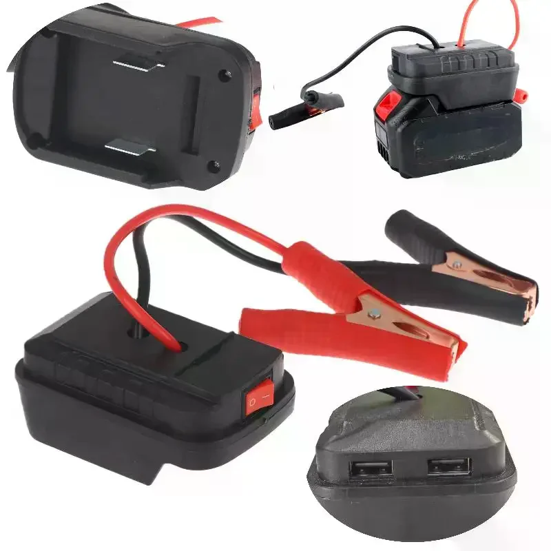 21V Car Battery Jump Starter with Emergency Light Accessory and Optional Dual USB