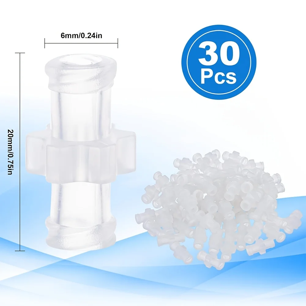 30 Luer-Lock-Verbinder, Luer-Lock-Adapter, für Flüssigkeitstransfer, Labor-Spritze zu Injektionsflasche Flüssigkeitstransfer – Detail 3