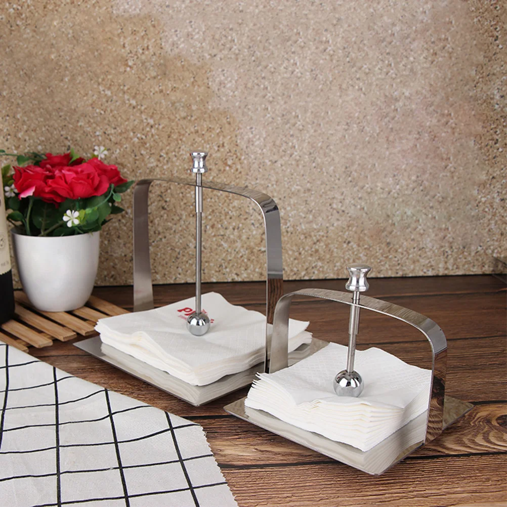 

Держатель для салфеток из нержавеющей стали 13,5X13,5 см Настольный держатель для салфеток Диспенсер для бумажных полотенец Современный дизайн Декоративная подставка для