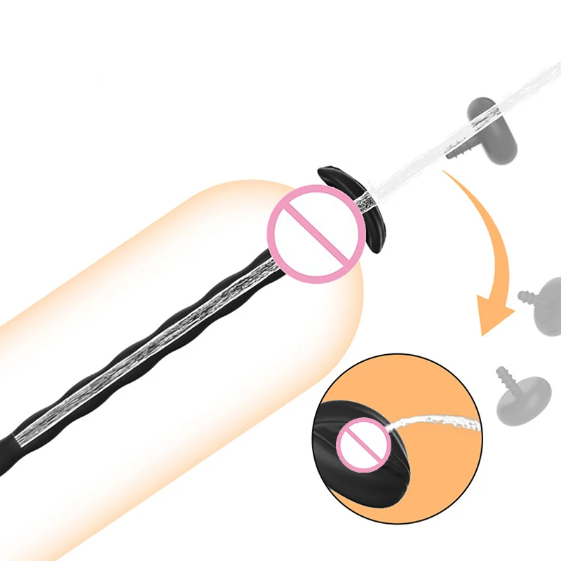 Chastity Cage Penis Plug Stimulation Bondage Urethra Dilator Catheter Horse Eye Rod Vagina Anal Simulatior Sex Toys For ManHot - view 3