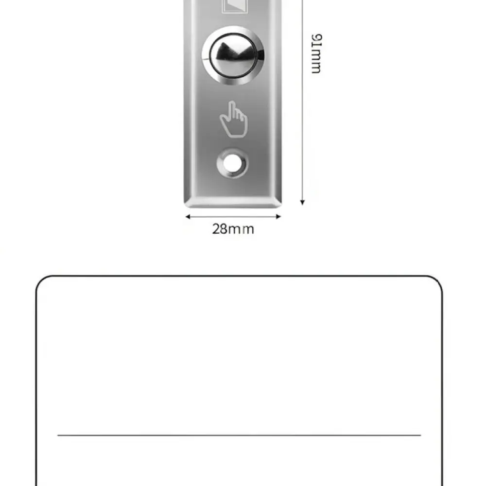 For For AOKOLa 86 Type Access Control Button Stainless Steel Exit Switch Automatic Reset Mechanism For Hotel Gate System