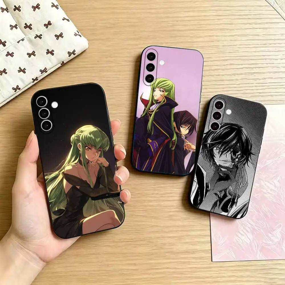 Code Geass Anime Comic Soft Black Cover, Fit for Samsung Galaxy A02S,A12,A22,A32,A42,A52,A21S,A31,A41,A51,A71,A72,A73,A30S