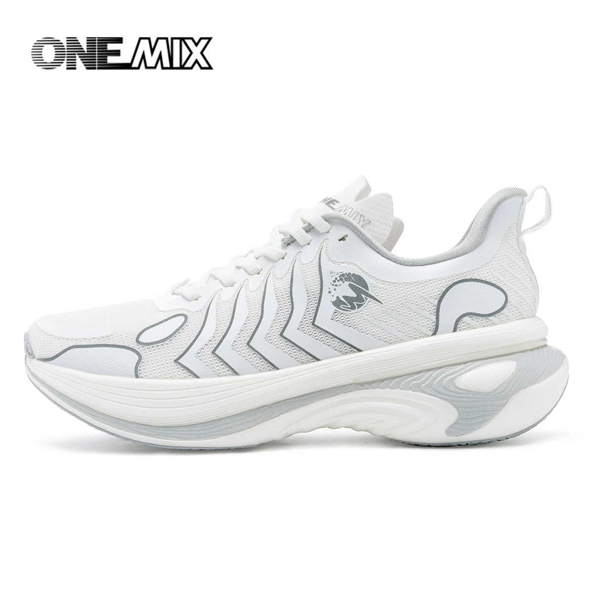 

ONEMIX Man New Cushioning Running Training Shoes Outdoor Athletic Sport Shoes Non-slip Wear-resistant Breathable Mesh Sneakers