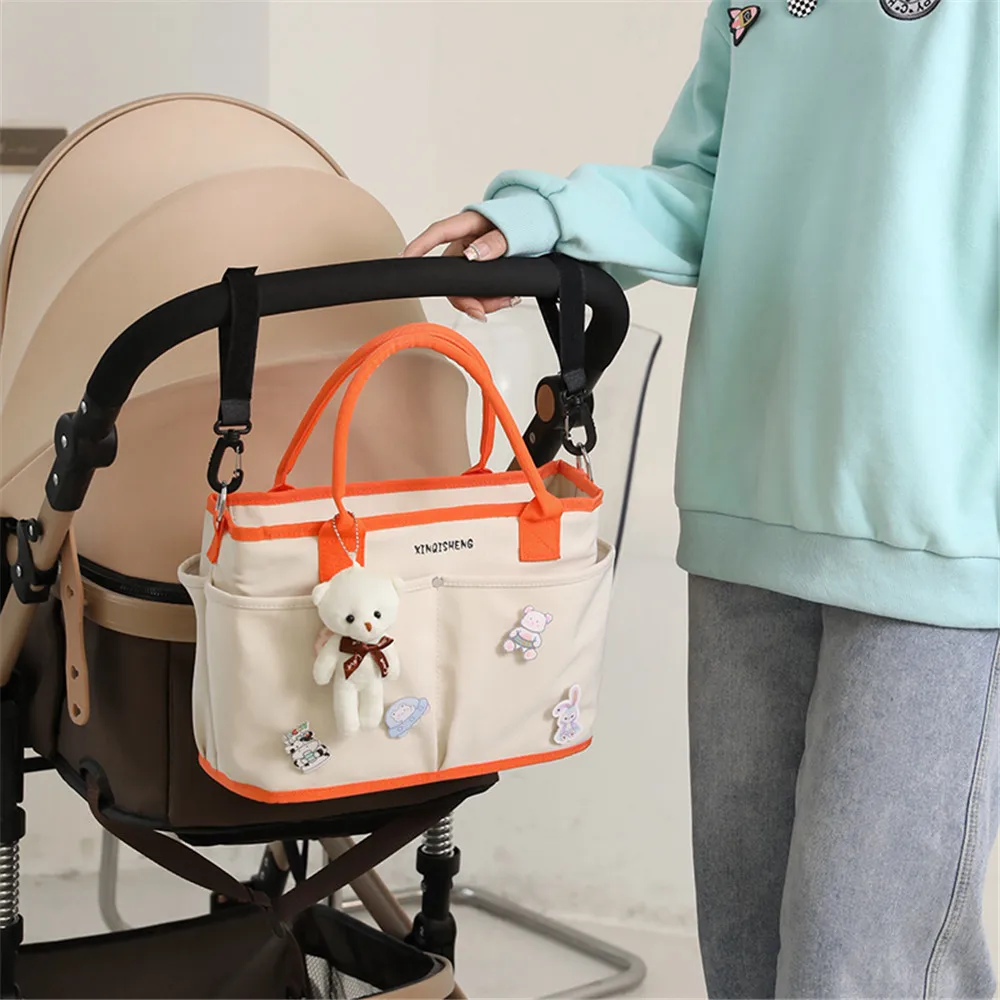 Fashoin Maternity Bag for Babies Mummy Large Capacity Diaper Handbags Waterproof Outdoor Travel Stroller Baby Cart Shoulder Bag