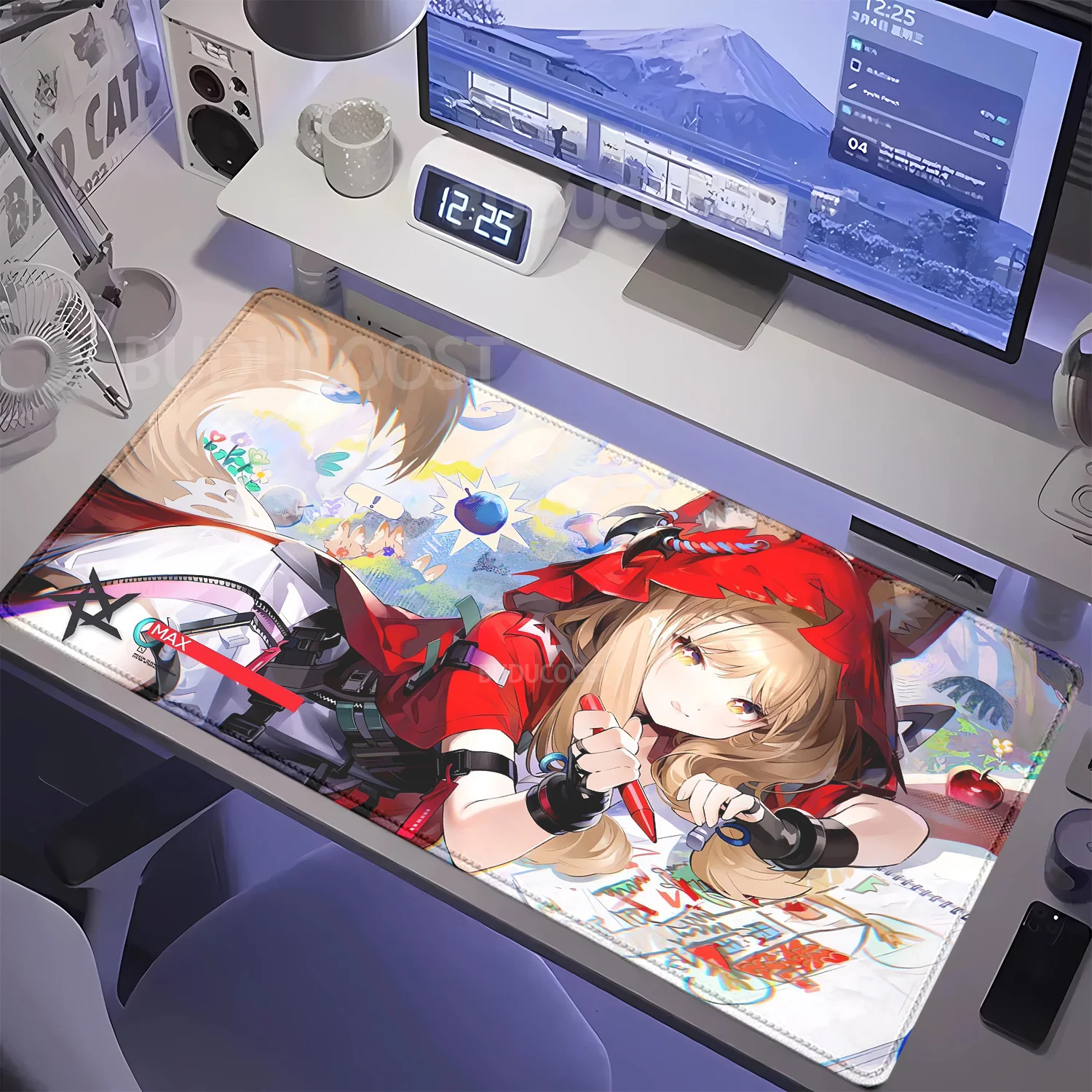 Large Mouse Pad Rossi Arknights Endfield Cute Anime Girl Game Keyboard Overlock Mousepad PC Office Non-slip HD Printing Desk Mat