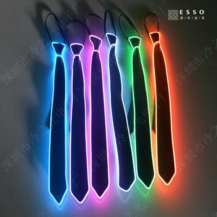 

Фотолюминесцентный галстук для мужчин, для взрослых, для сцены, бара, реквизит для создания атмосферы