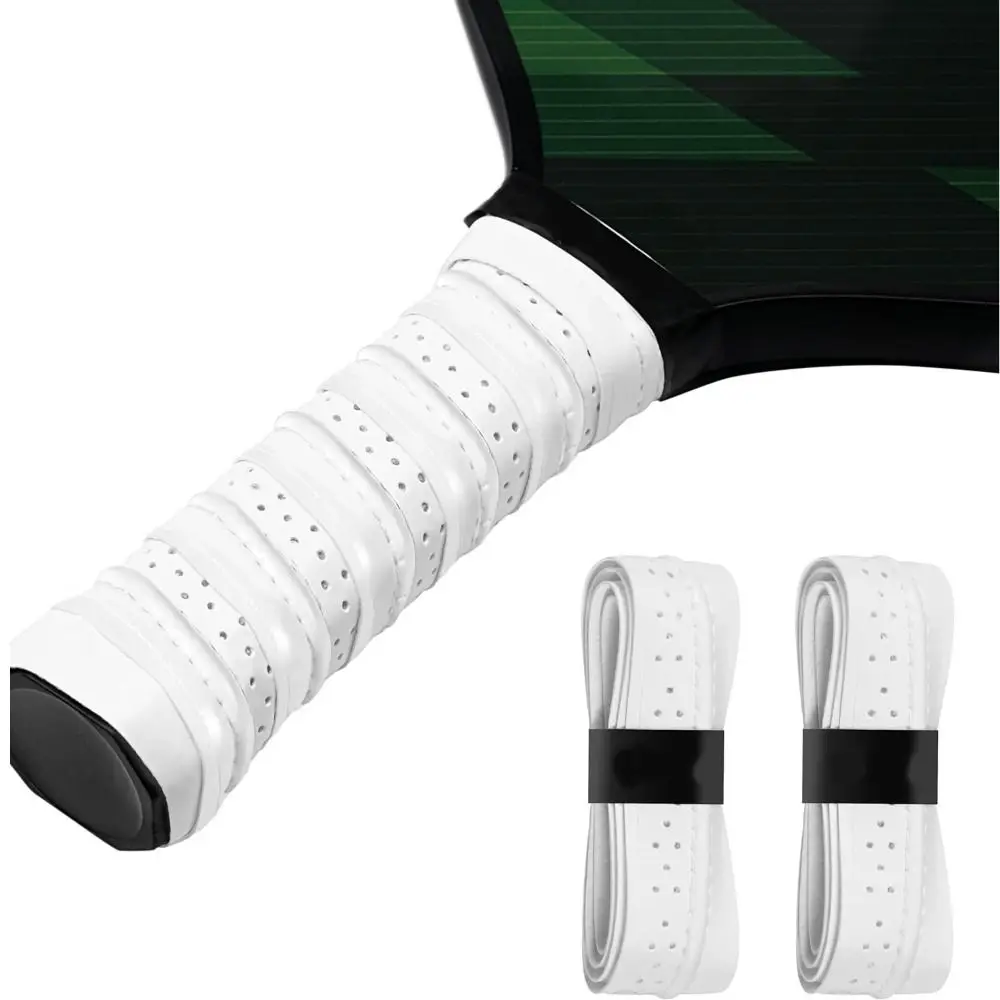 

1 Pack Anti Slip Pickleball Paddle Grip Tape Perforated Sweat Absorbent Pickleball Overgrip Shock Absorption Universal