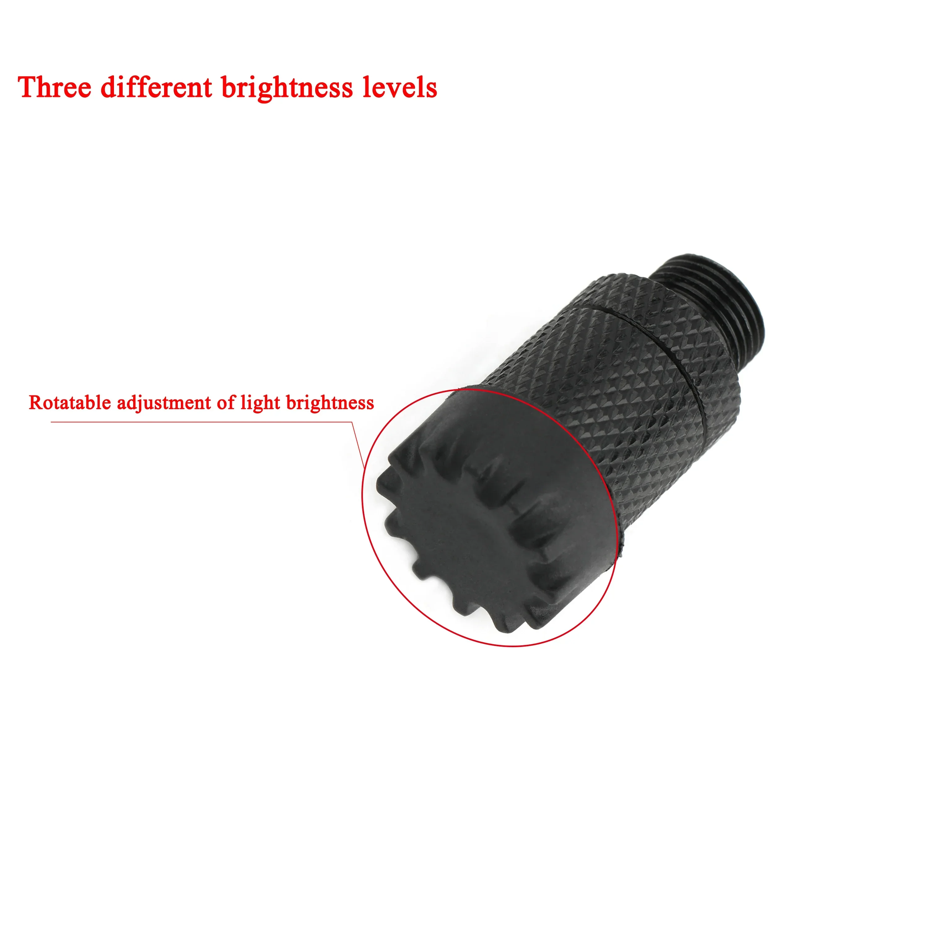 AC106 Bow Sight Device Sight Purple Light Adjustable Third Gear LED Fit 3/8